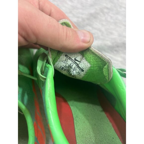 Nike Youth Shoes Mercurial Soccer Cleats Outdoor Kids Size 6Y Neon Green Orange - Picture 8 of 9